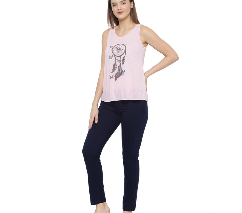 Mack Jonney Pink Women's Night Suit
