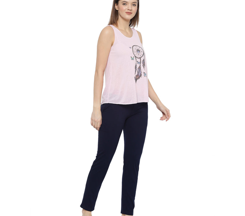 Mack Jonney Pink Women's Night Suit