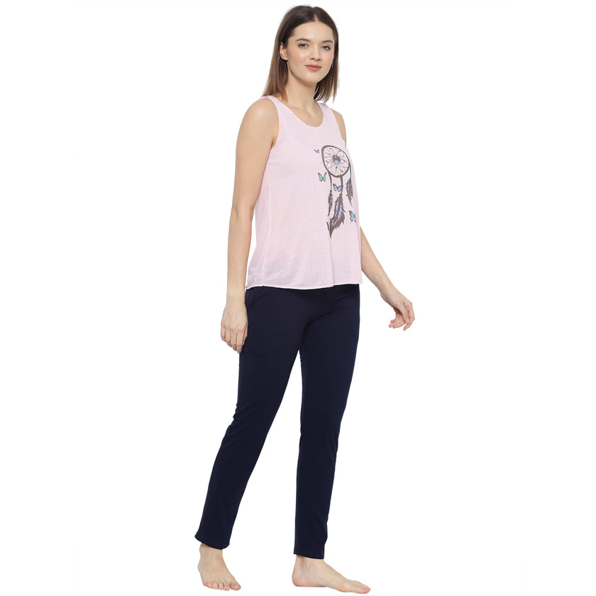 Mack Jonney Pink Women's Night Suit