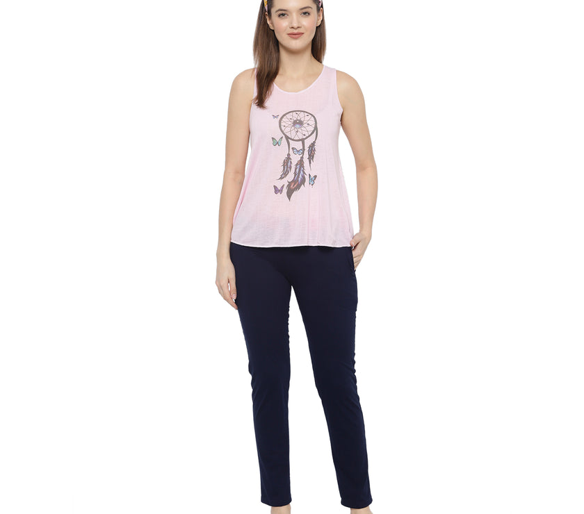 Mack Jonney Pink Women's Night Suit