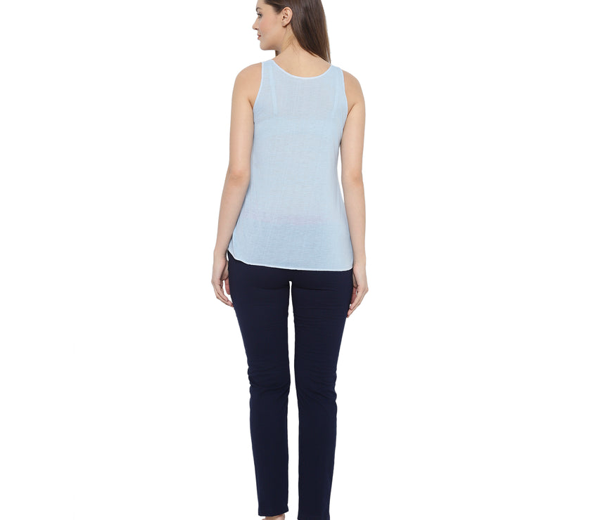 Mack Jonney Blue Women's Night Suit