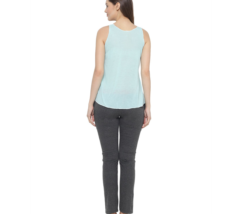 Mack Jonney Light Green Women's Night Suit