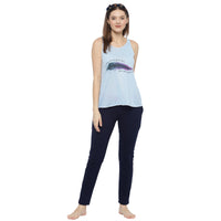 Mack Jonney Blue Women's Night Suit