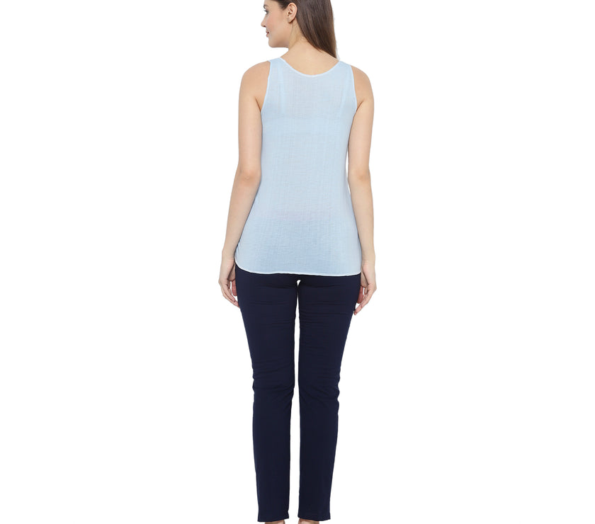 Mack Jonney Blue Women's Night Suit