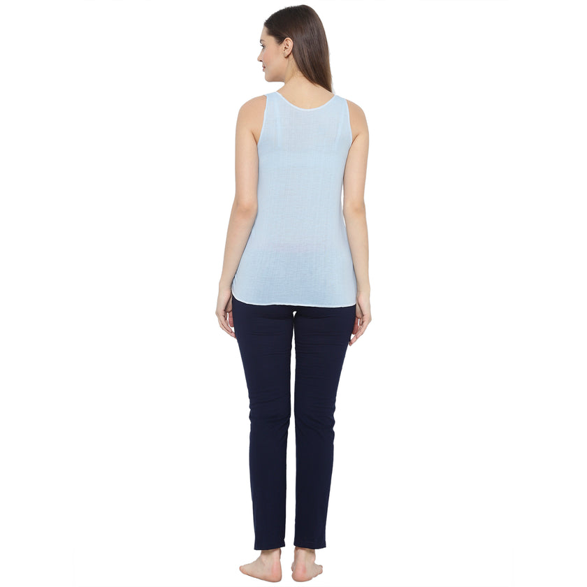 Mack Jonney Blue Women's Night Suit