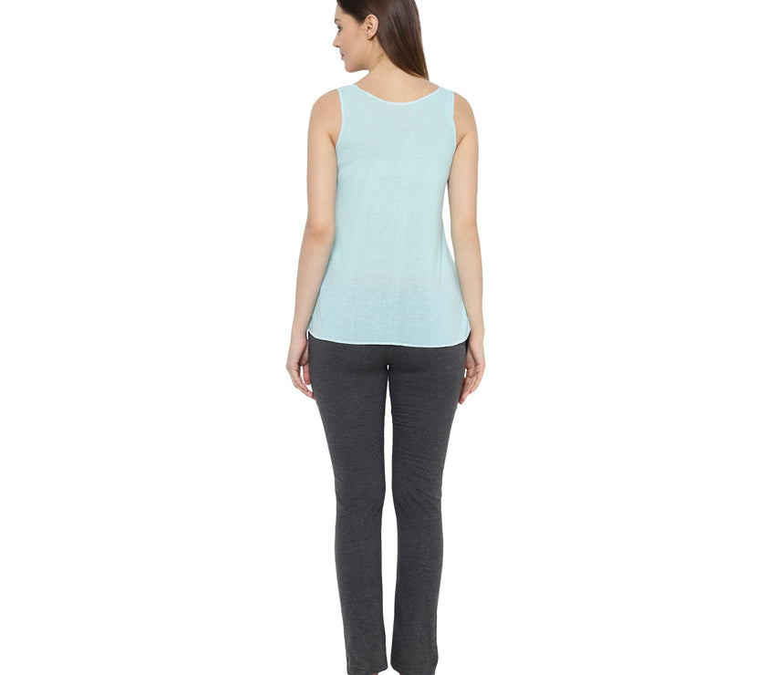 Mack Jonney Light Green Women's Night Suit