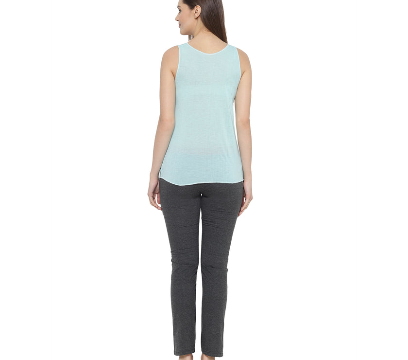 Mack Jonney Light Green Women's Night Suit