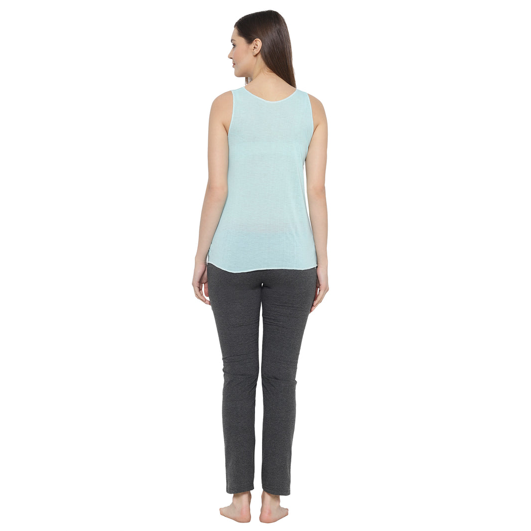 Mack Jonney Light Green Women's Night Suit