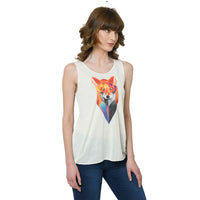 Mack Jonney White Tank Top For Women's