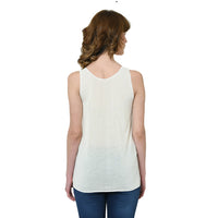 Mack Jonney White Tank Top For Women's