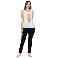 Mack Jonney White Women's Night Suit