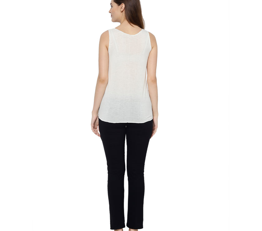 Mack Jonney White Women's Night Suit