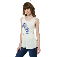 Mack Jonney White Tank Top For Women's