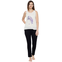 Mack Jonney White Women's Night Suit