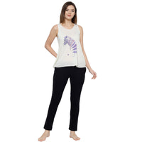 Mack Jonney White Women's Night Suit
