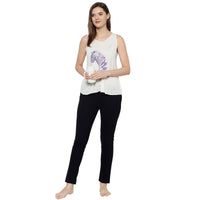 Mack Jonney White Women's Night Suit