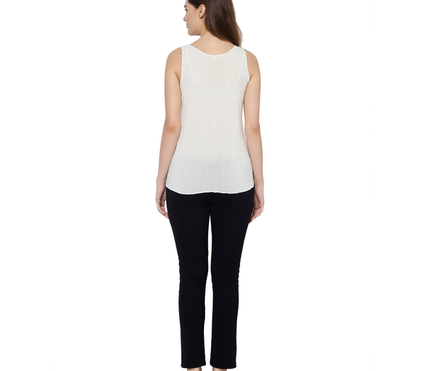 Mack Jonney White Women's Night Suit