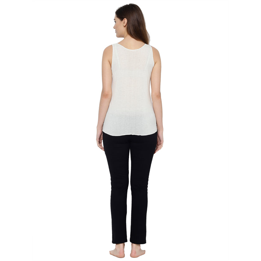 Mack Jonney White Women's Night Suit