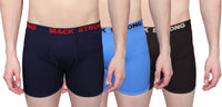 Mack Jonney Cotton Trunks for Men (Assorted Color, Pack of 3)