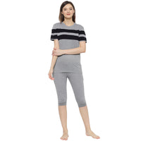 Mack Jonney Grey Women's Night Suit