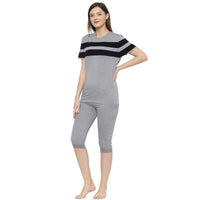 Mack Jonney Grey Women's Night Suit