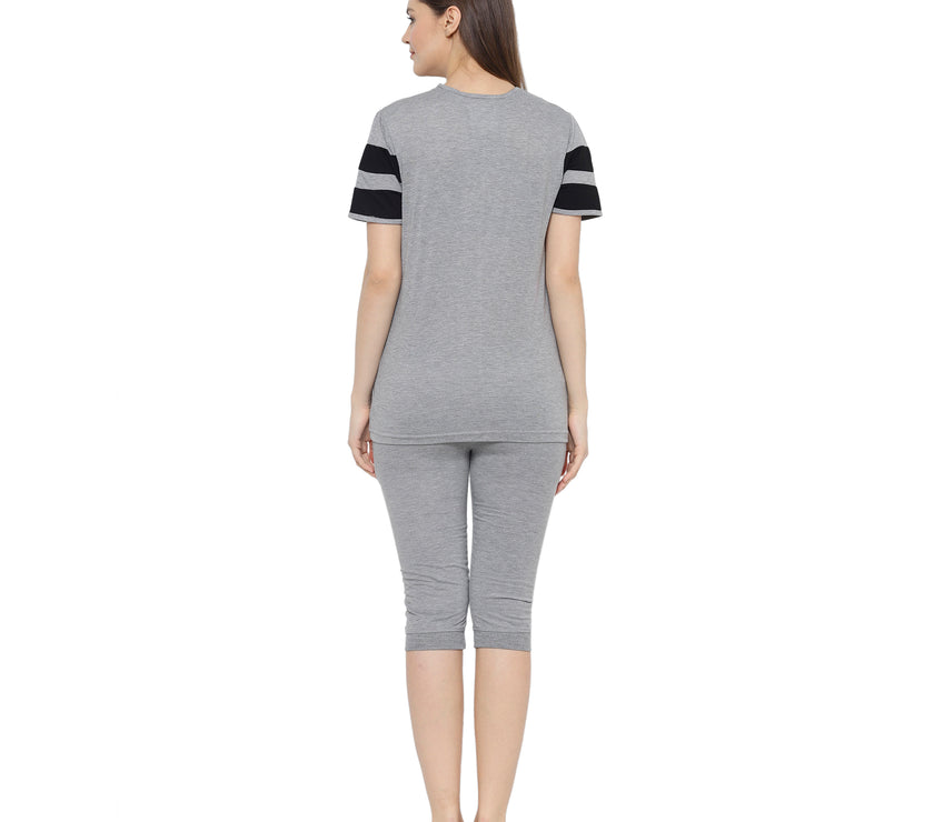 Mack Jonney Grey Women's Night Suit