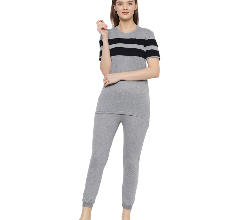 Mack Jonney Grey Women's Night Suit