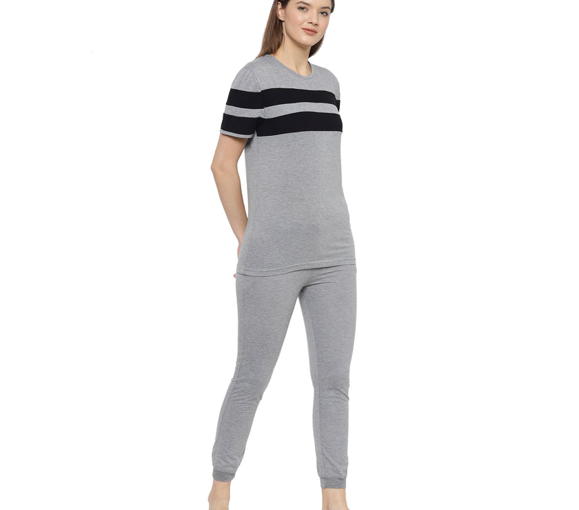 Mack Jonney Grey Women's Night Suit