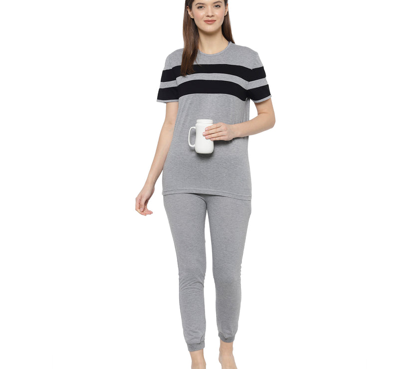 Mack Jonney Grey Women's Night Suit