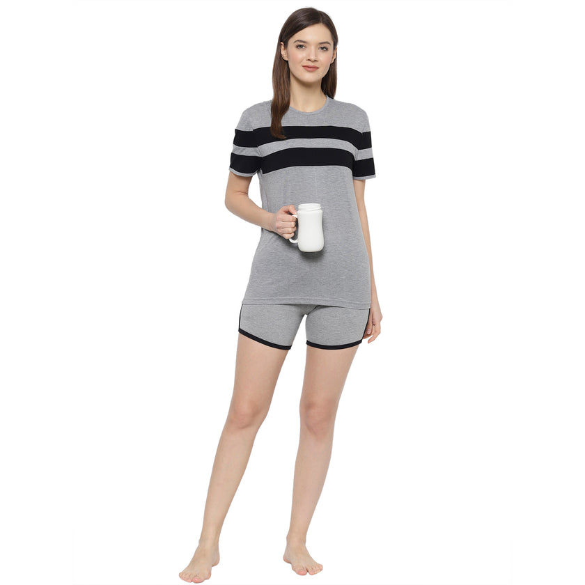 Mack Jonney Grey Women's Night Suit