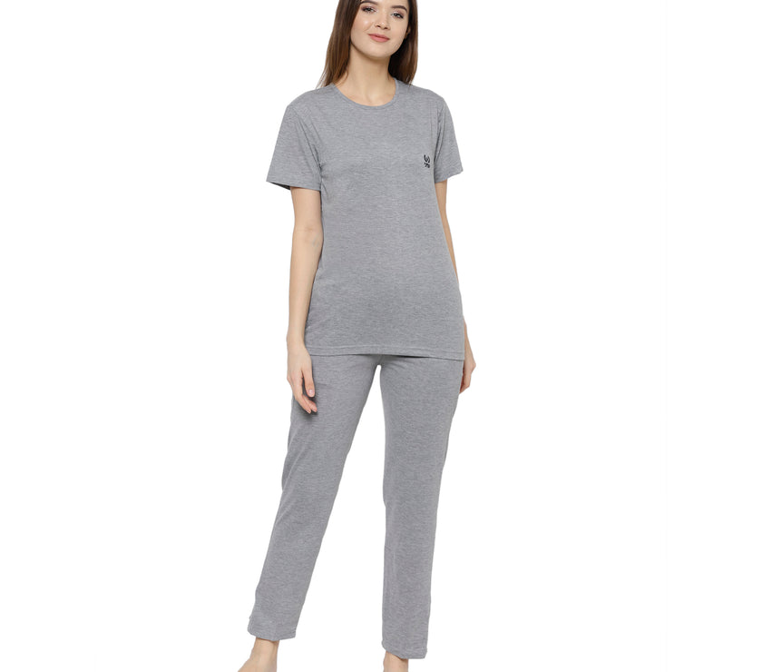 Mack Jonney Grey Women's Night Suit