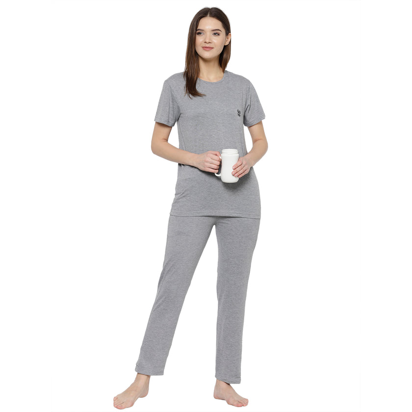 Mack Jonney Grey Women's Night Suit