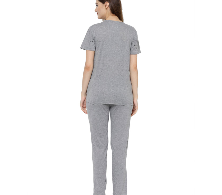 Mack Jonney Grey Women's Night Suit