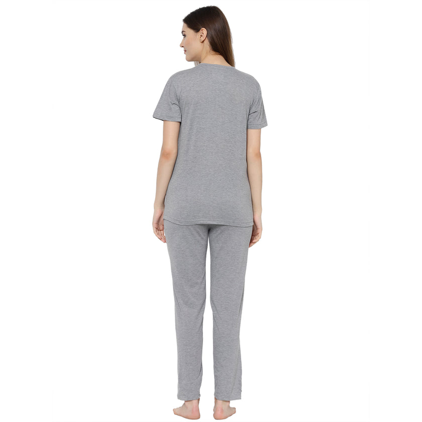 Mack Jonney Grey Women's Night Suit