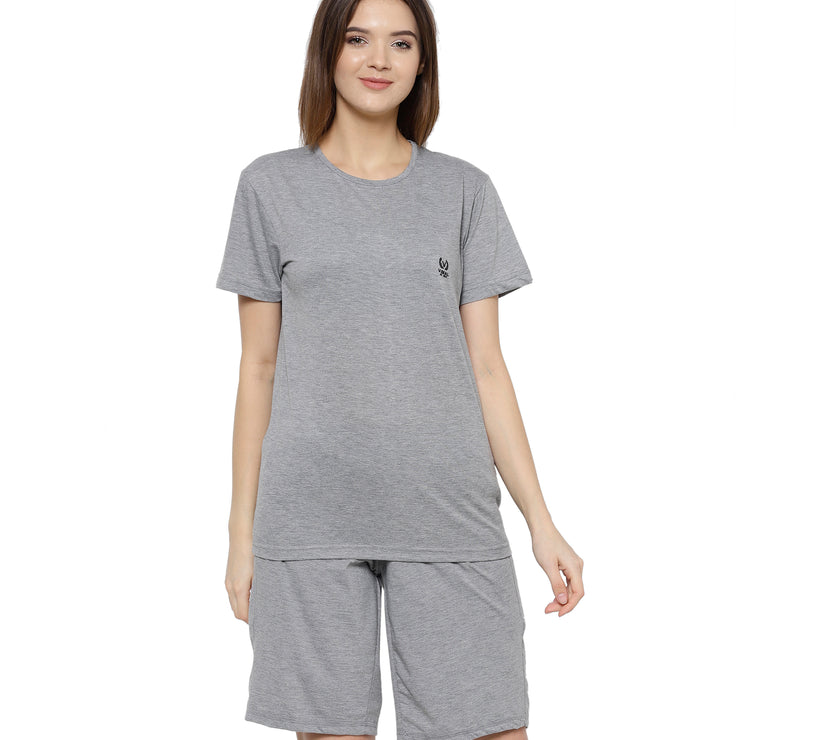 Mack Jonney Grey Women's Night Suit