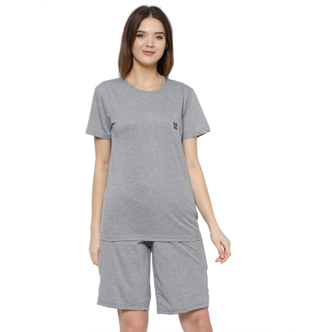 Mack Jonney Grey Women's Night Suit
