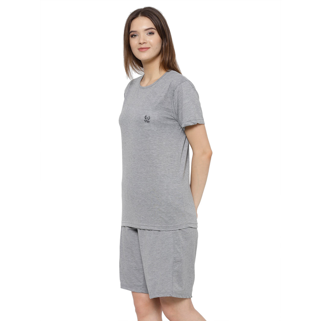 Mack Jonney Grey Women's Night Suit