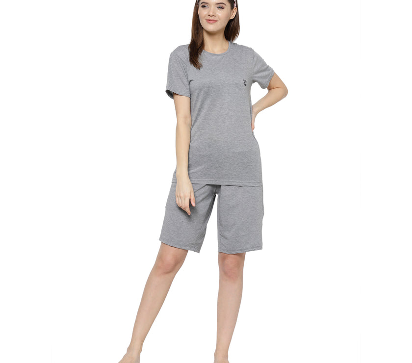 Mack Jonney Grey Women's Night Suit