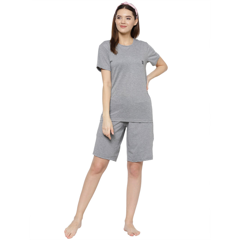 Mack Jonney Grey Women's Night Suit