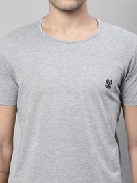 Mack Jonney Grey Melange Cotton Solid Co-ord Set Tracksuit For Men(Zip On 1 Side Pocket)