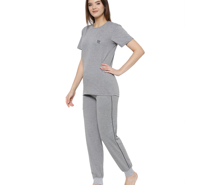 Mack Jonney Grey Women's Night Suit