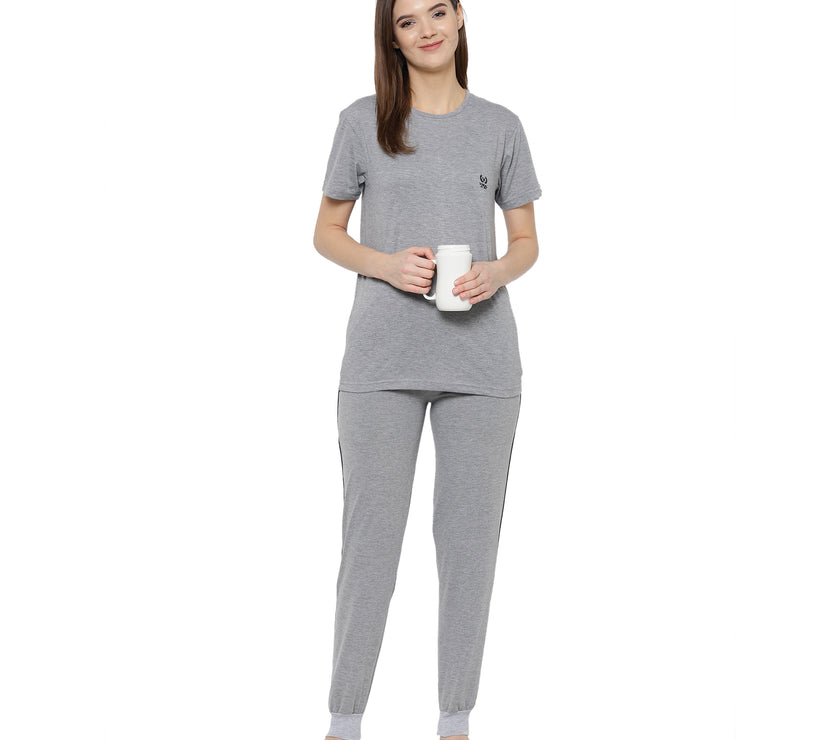Mack Jonney Grey Women's Night Suit