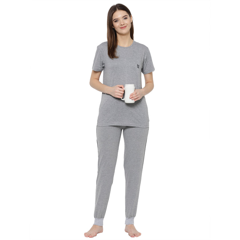 Mack Jonney Grey Women's Night Suit