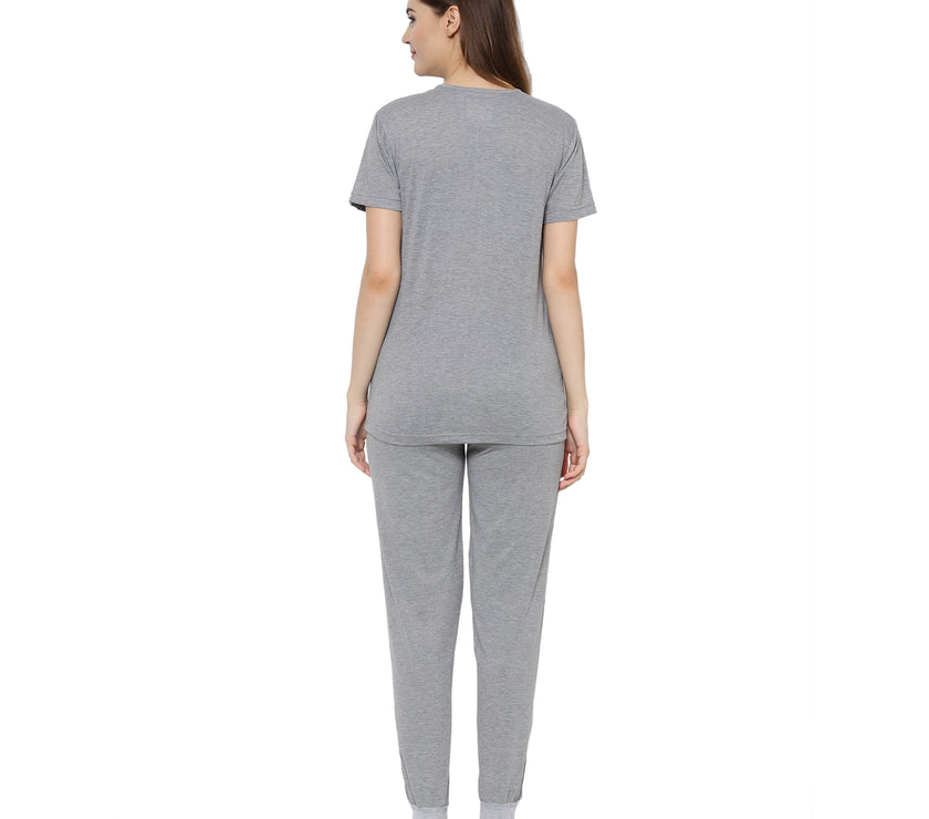 Mack Jonney Grey Women's Night Suit