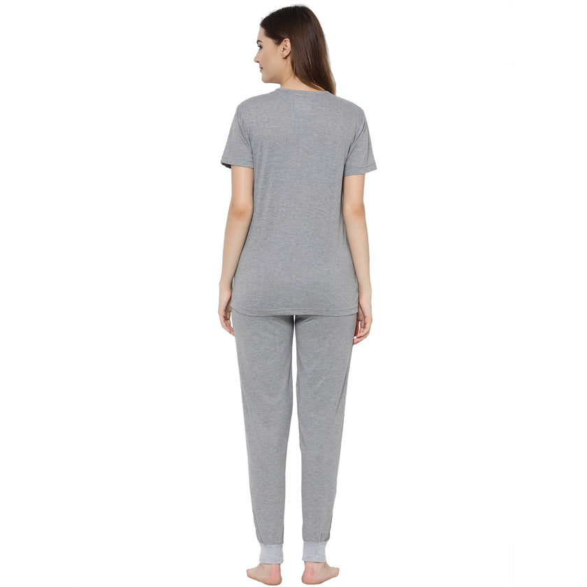 Mack Jonney Grey Women's Night Suit
