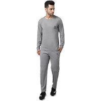 Mack Jonney Cotton Grey Melange Tracksuit for Men