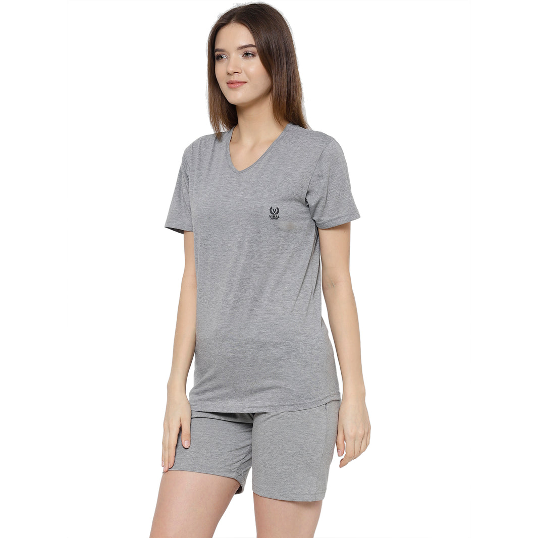 Mack Jonney Grey Women's Night Suit
