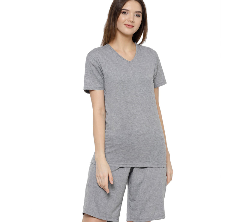 Mack Jonney Grey Women's Night Suit