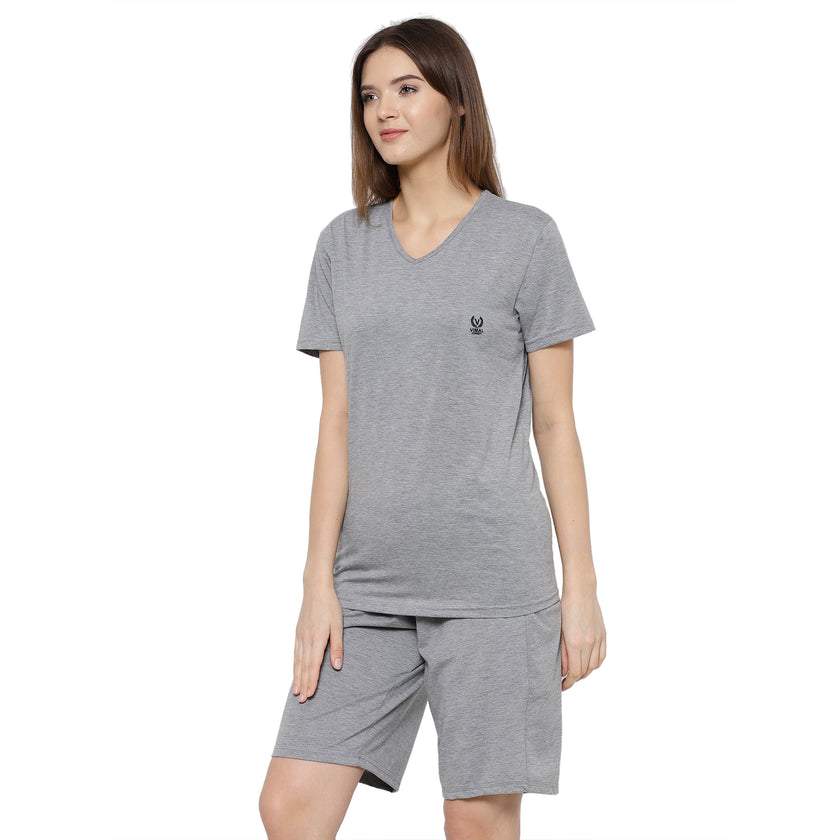 Mack Jonney Grey Women's Night Suit