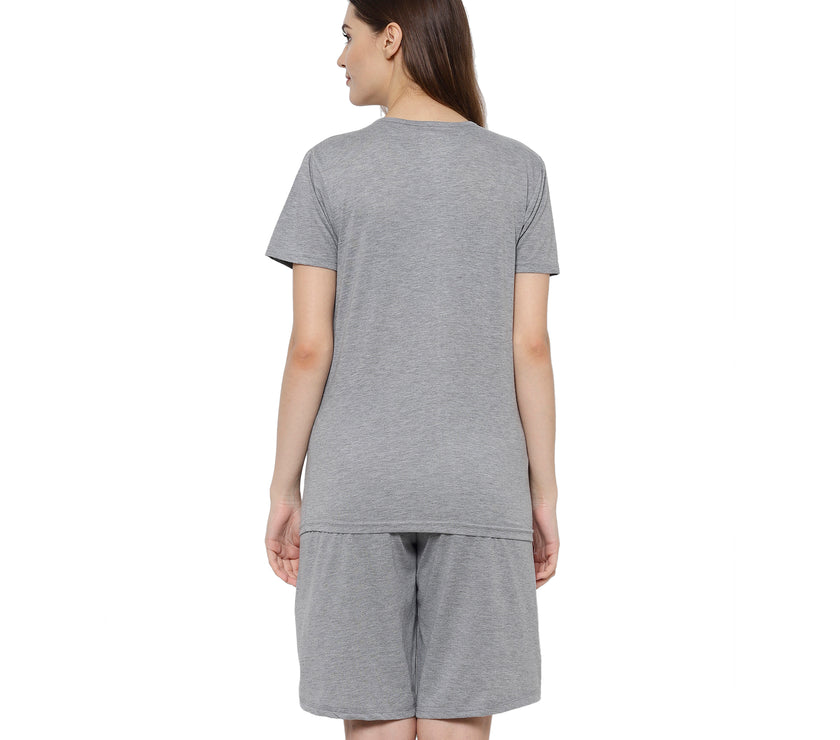 Mack Jonney Grey Women's Night Suit